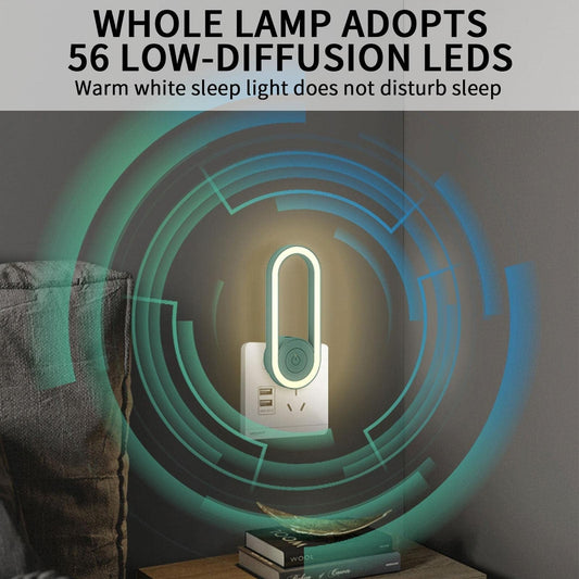 Ultrasonic Mosquito Repellent LED Night Lamp