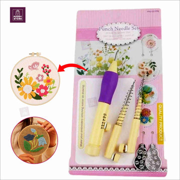 Magic Embroidery Pen Punch Needle Kit for Knitting Circular Needle Arts and Crafts for DIY Sewing Tools